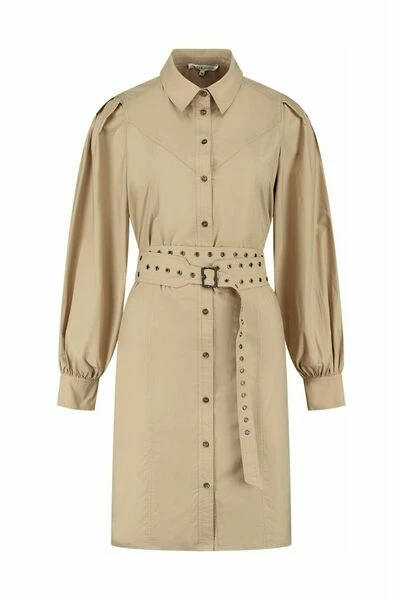 Fifth House Casual Jurken Sasha Dress Grain MIINTO-121ead386e6f1d961939 Brown - Afbeelding 2