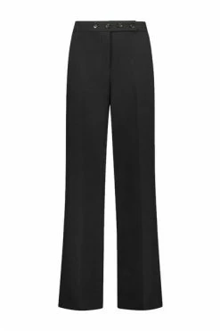 Fifth House Wijde Broeken Noki Wide Leg Trousers Black