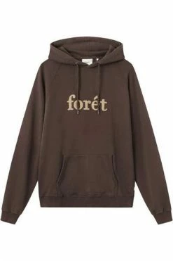 Forét Hoodies & Sweatvesten Maple Hoodie Dark Brown Brown