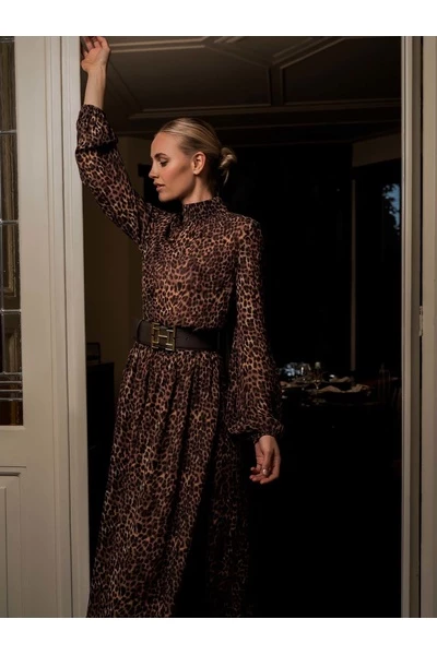 Fifth House Maxi Jurken Maxi Dresses Brown - Afbeelding 4