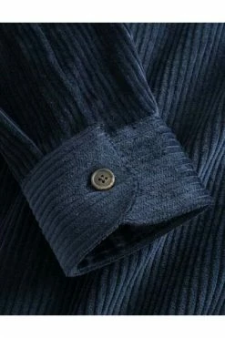 Forét Casual Overhemden DENSE CORDUROY OVERSHIRT Blue