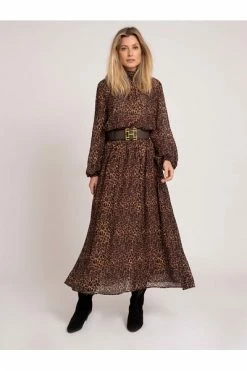 Fifth House Maxi Jurken Maxi Dresses Brown