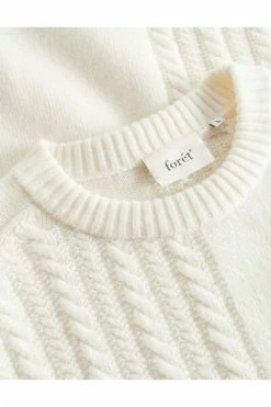 Forét Truien & Vesten TUNDRA CABLE KNIT Beige