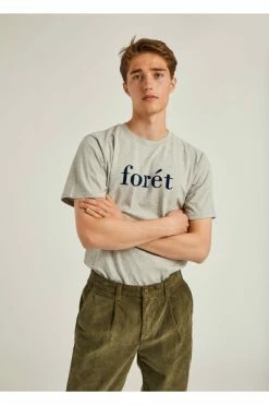 Forét Shirts Resin T-Shirt Gray