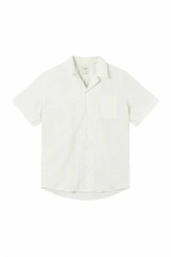 Forét Korte Mouwen Overhemden TWIG SHIRT White