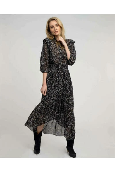 Blousejurken Fifth House Jurk Black - Afbeelding 2