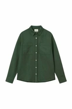 Forét Casual Overhemden Shirts Green