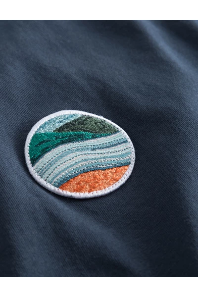 Forét Shirts Frame T-Shirt Blue - Afbeelding 4