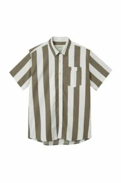 Forét Korte Mouwen Overhemden SEEK SHIRT Green