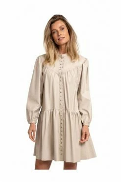 Fifth House Casual Jurken Dress Beige
