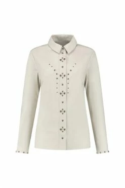 Longsleeve Shirts FIFTH HOUSE MAKI SHIRT Beige