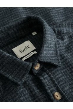 Forét Casual Overhemden Shirt Blue