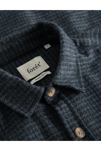 Forét Casual Overhemden Shirt Blue