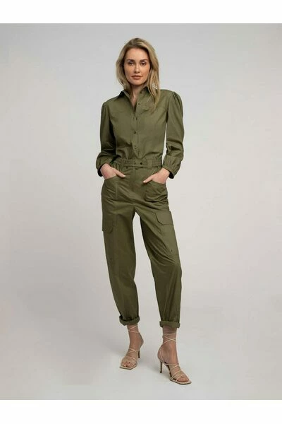 Jumpsuits & Tuinbroeken FIFTH HOUSE SOFIA ONEPIECE Green - Afbeelding 3