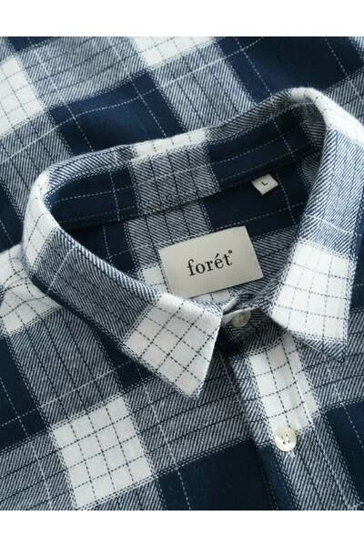 Forét Casual Overhemden DALE SHIRT Blue - Afbeelding 2
