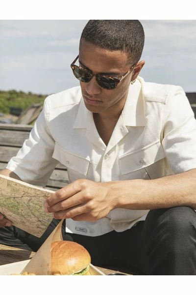 Forét Casual Overhemden YAK SHIRT Beige - Afbeelding 6